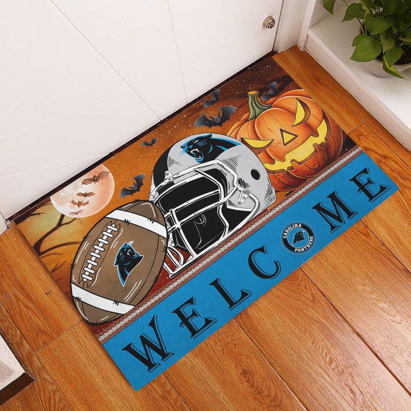 Carolina Panthers Halloween Doormat New Collection AZBTDM000032