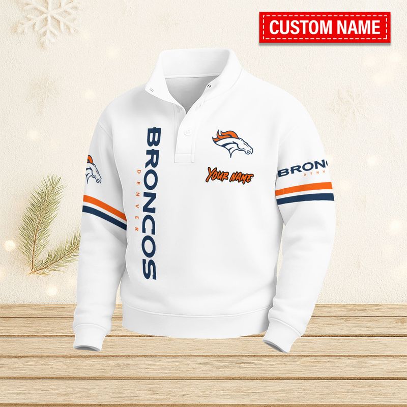 Denver Broncos Casual Stand Collar Sweatshirt BT671