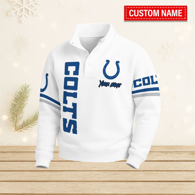 Indianapolis Colts Casual Stand Collar Sweatshirt BT675