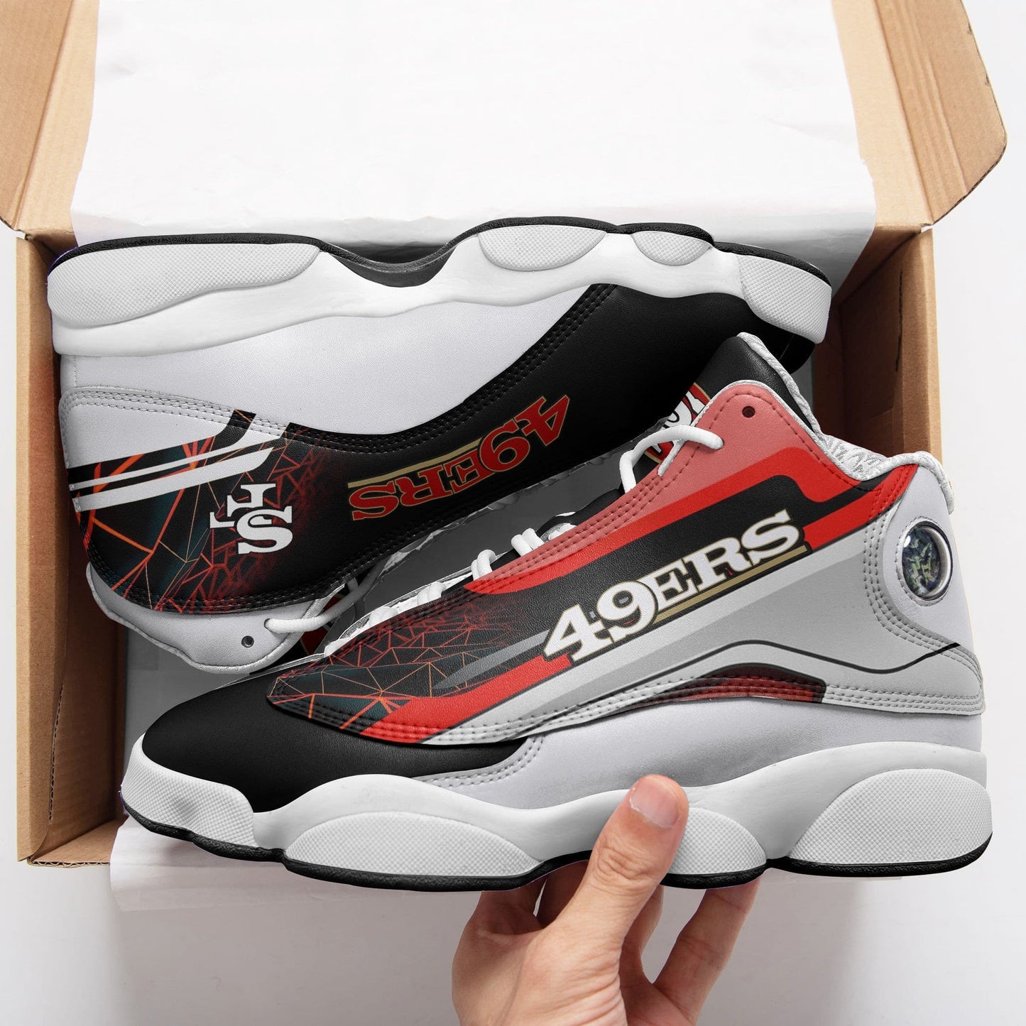 San Francisco 49ers Air JD13 Sneakers 578