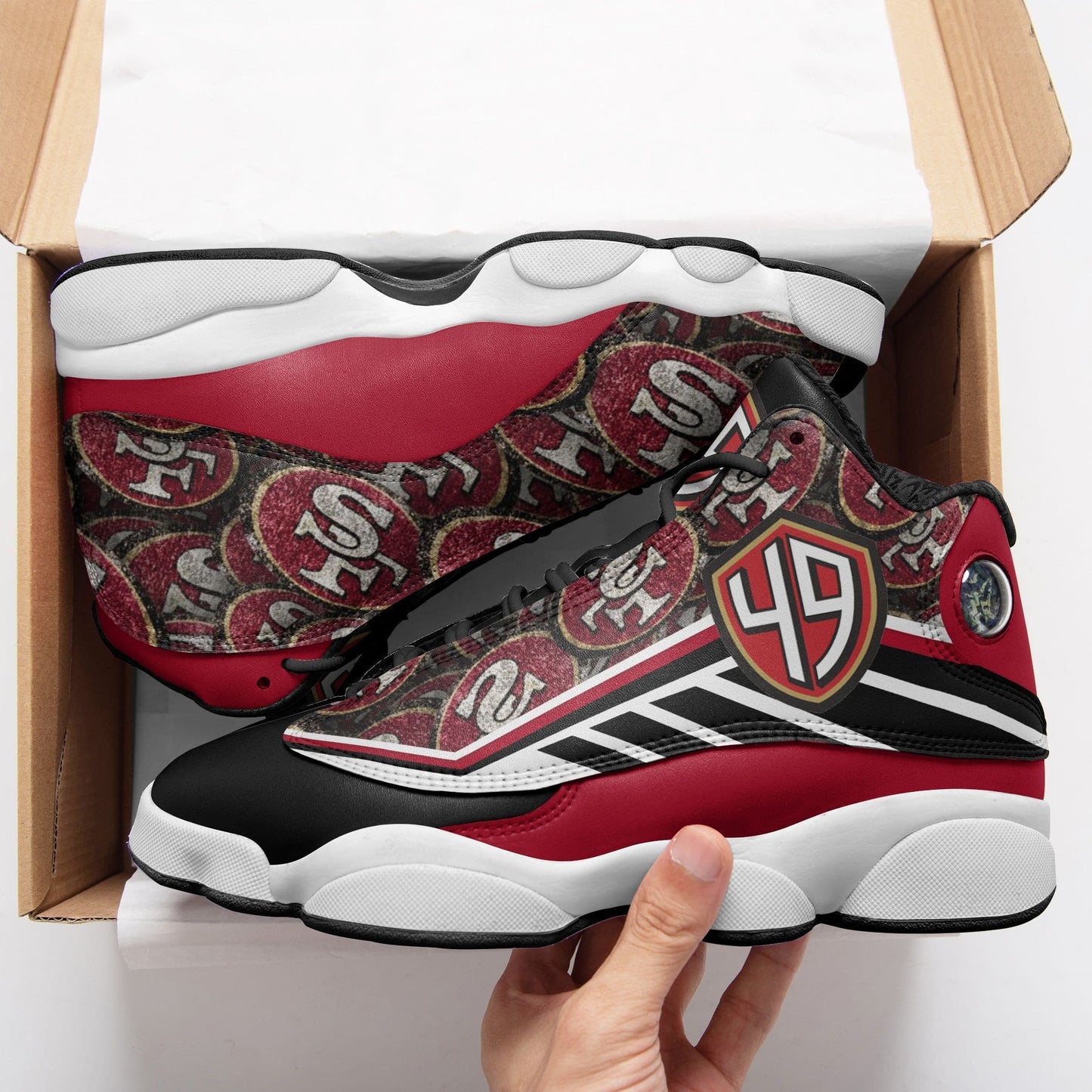 San Francisco 49ers Air JD13 Sneakers 634