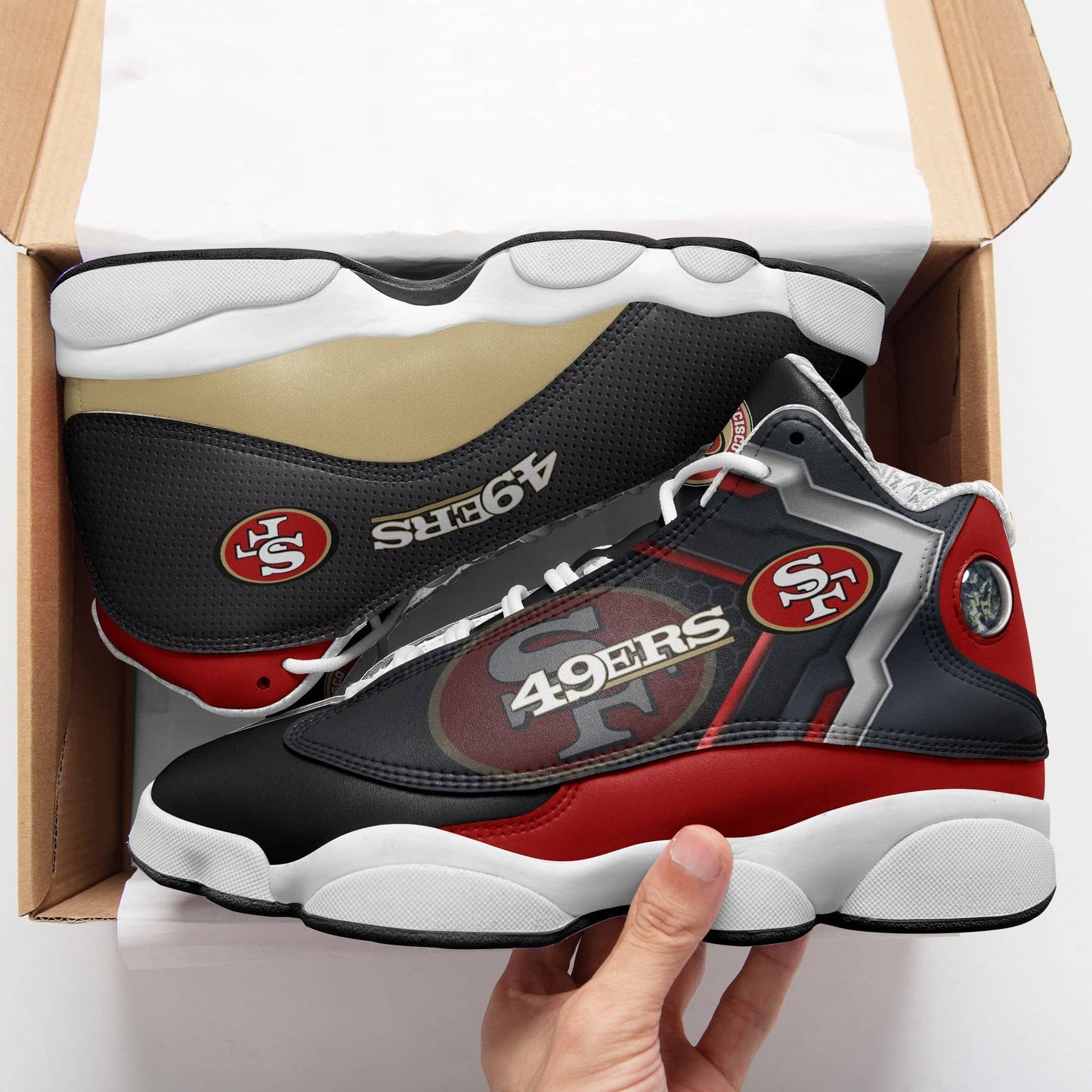 San Francisco 49ers Air JD13 Sneakers 651