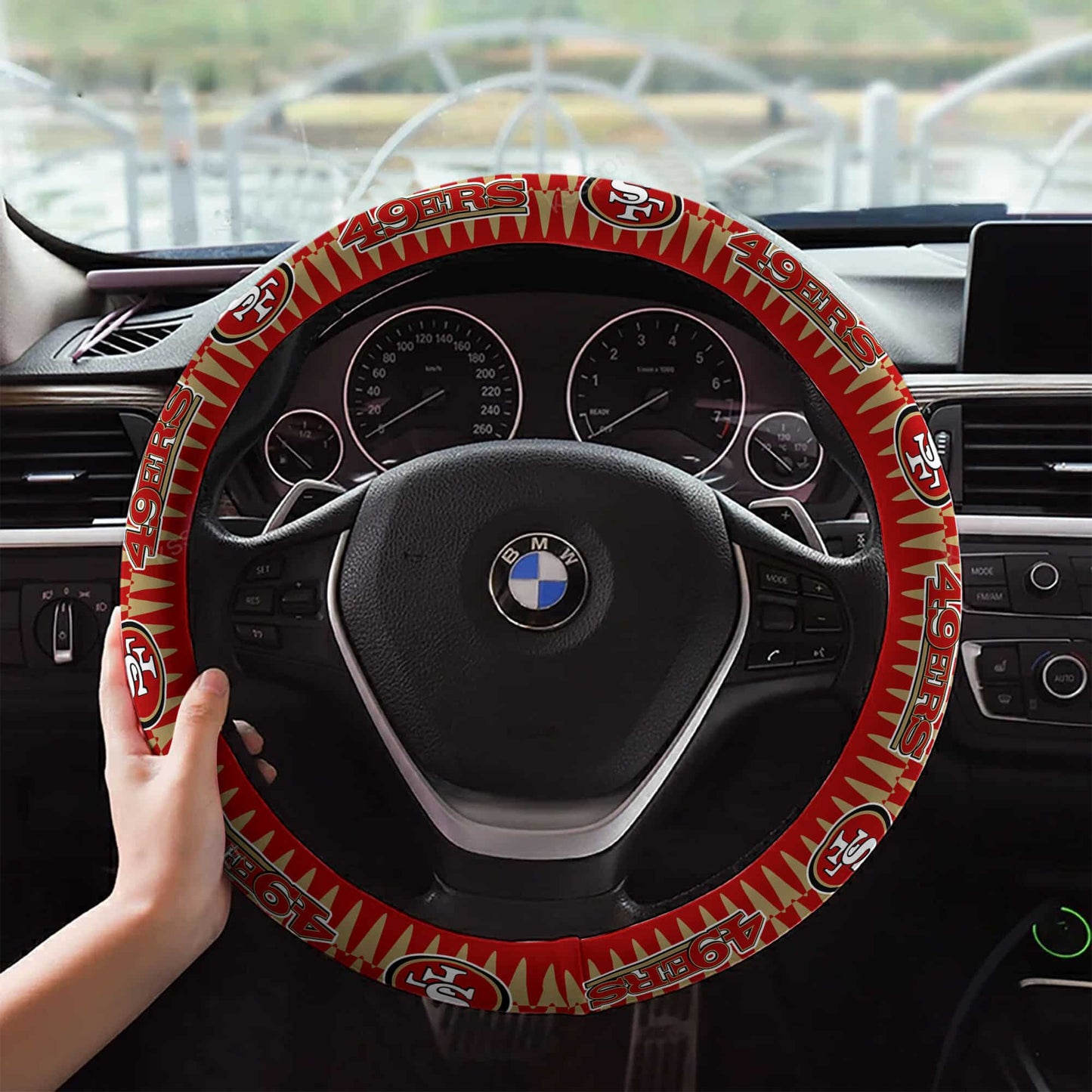San Francisco 49ers Custom 3D Steering Wheel Cover 58