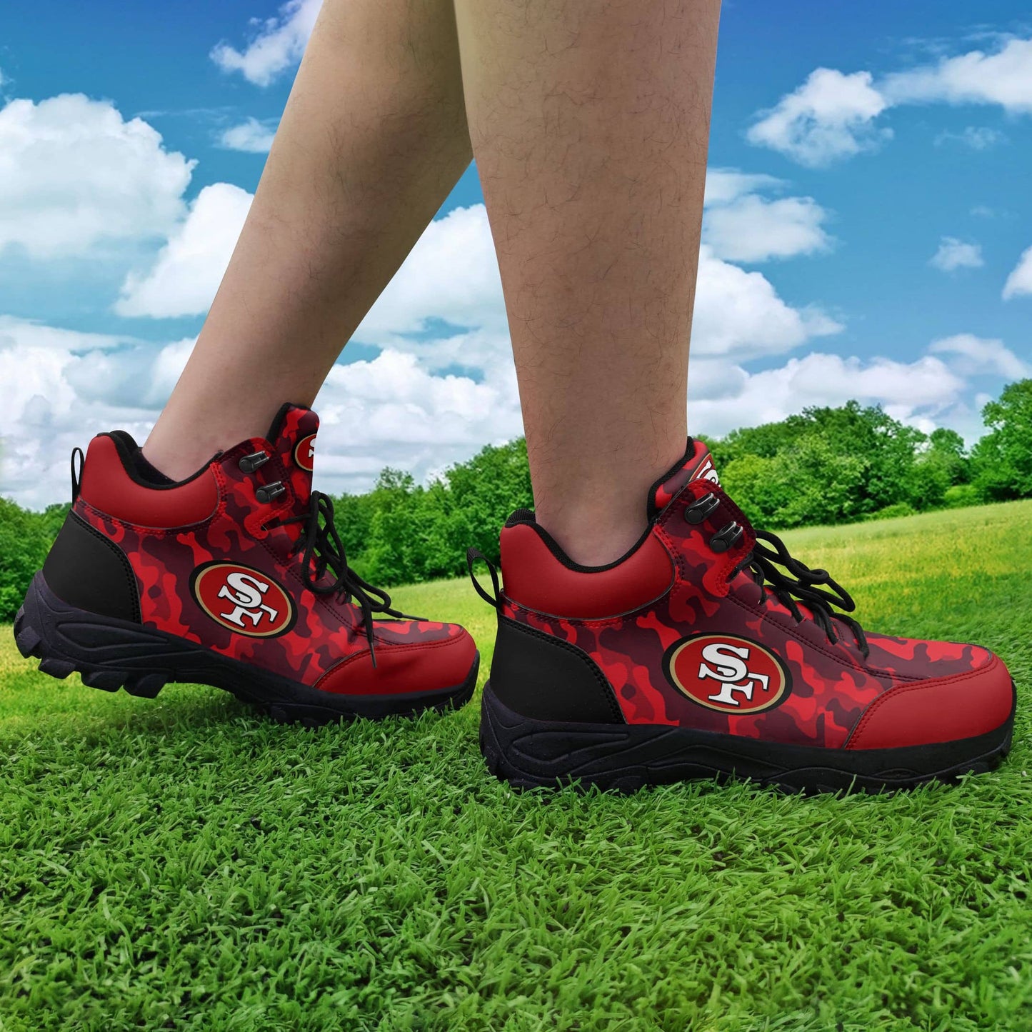 San Francisco 49ers Hiking Shoes 08