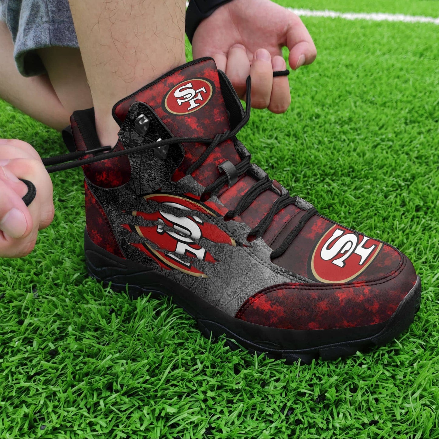 San Francisco 49ers Hiking Shoes 53