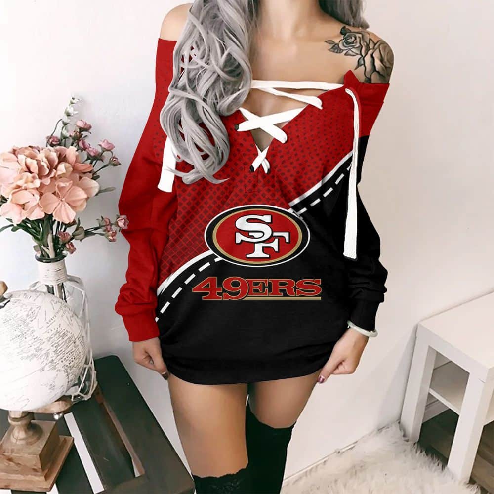 San Francisco 49ers Lace-Up Sweatshirt 76