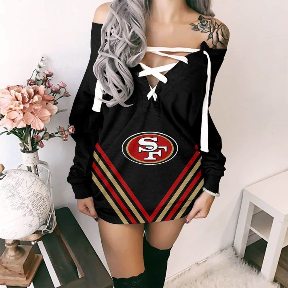 San Francisco 49ers Lace-Up Sweatshirt 77