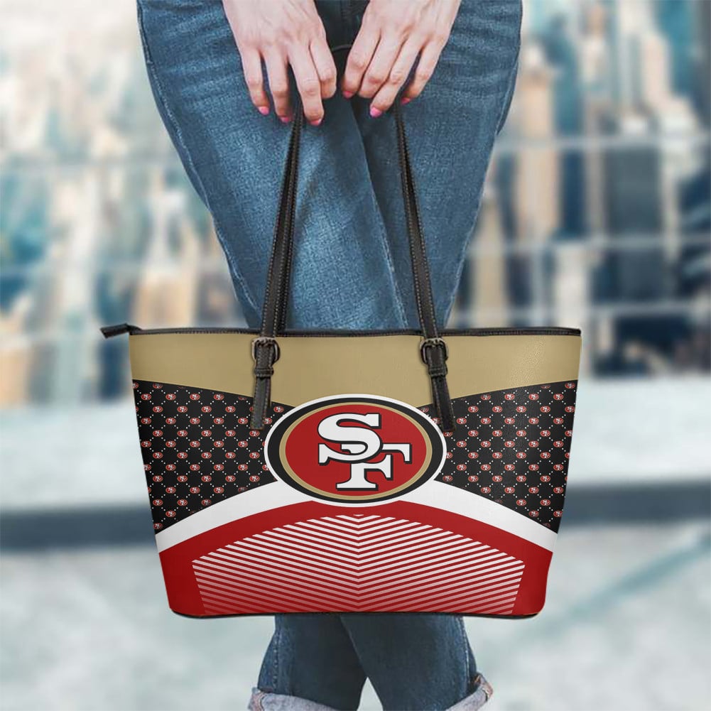 San Francisco 49ers Leather Tote Hand Bag and Purse Set BB01