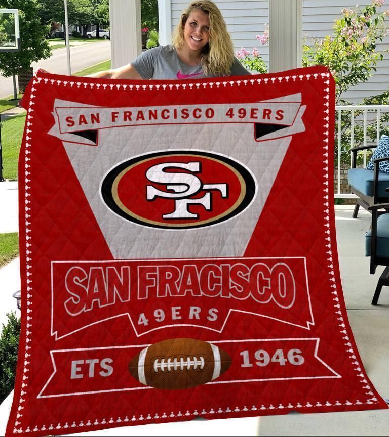 San Francisco 49ers Logo Premium Quilt