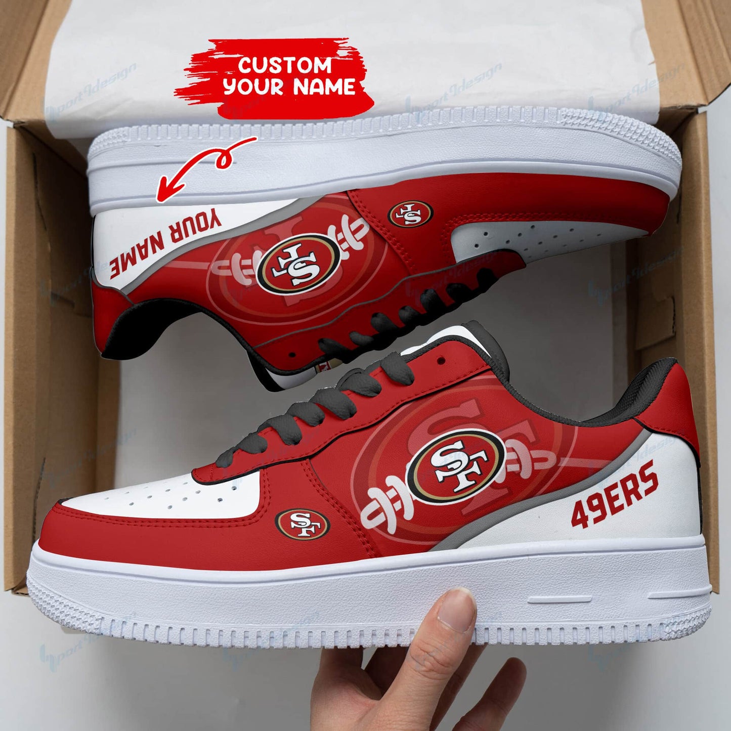San Francisco 49ers Personalized AF1 Shoes BG141