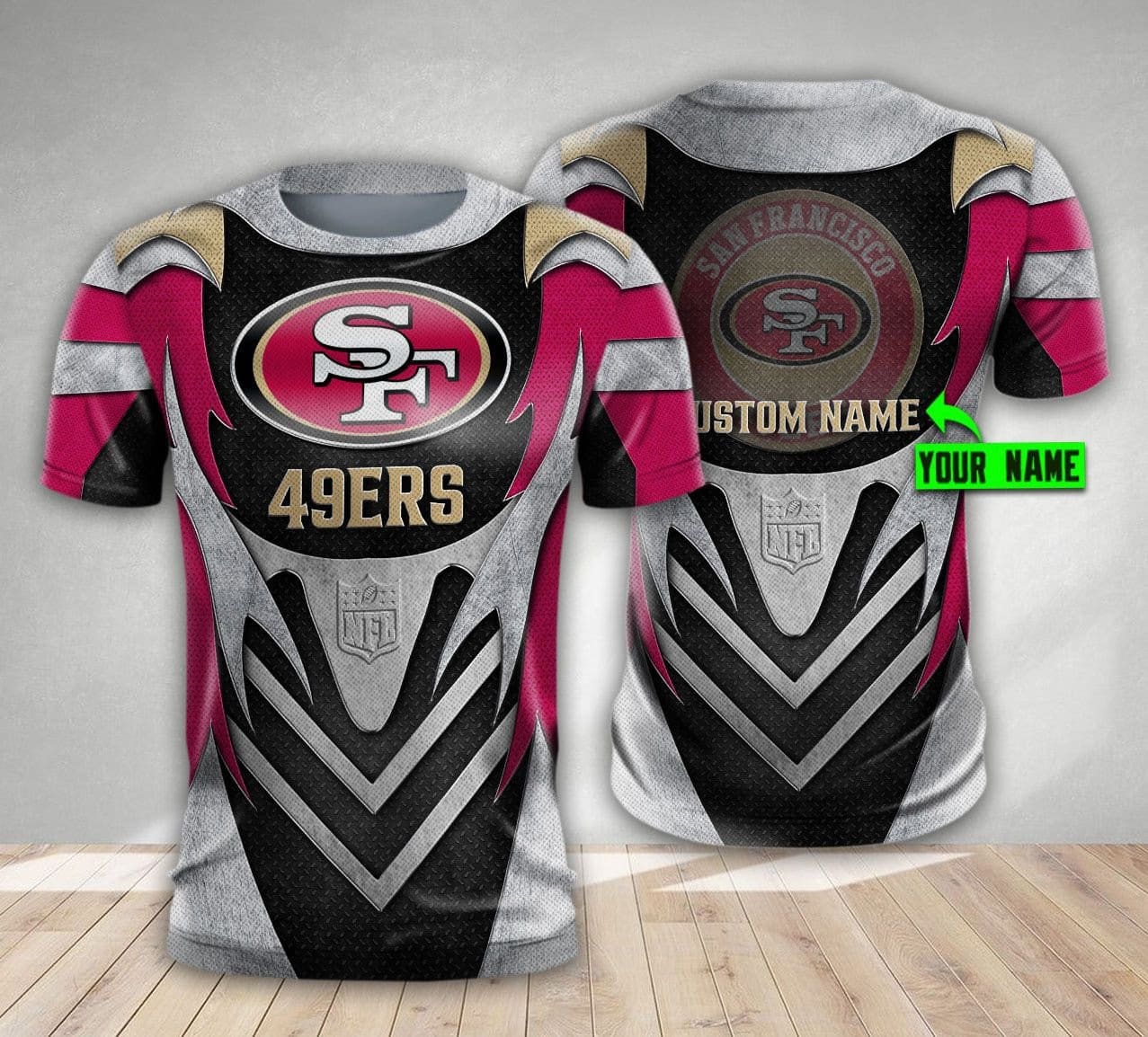 San Francisco 49ers Personalized All Over Printed 446