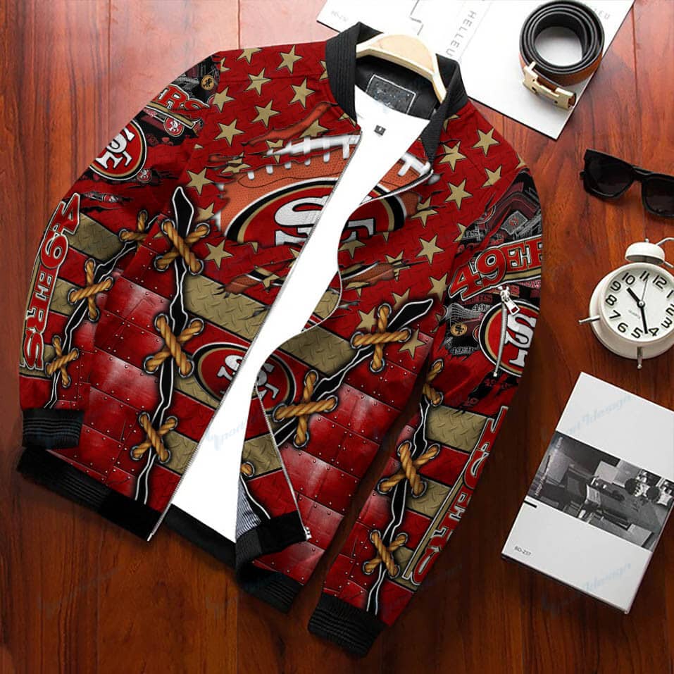 San Francisco 49ers Personalized Bomber Jacket BG471