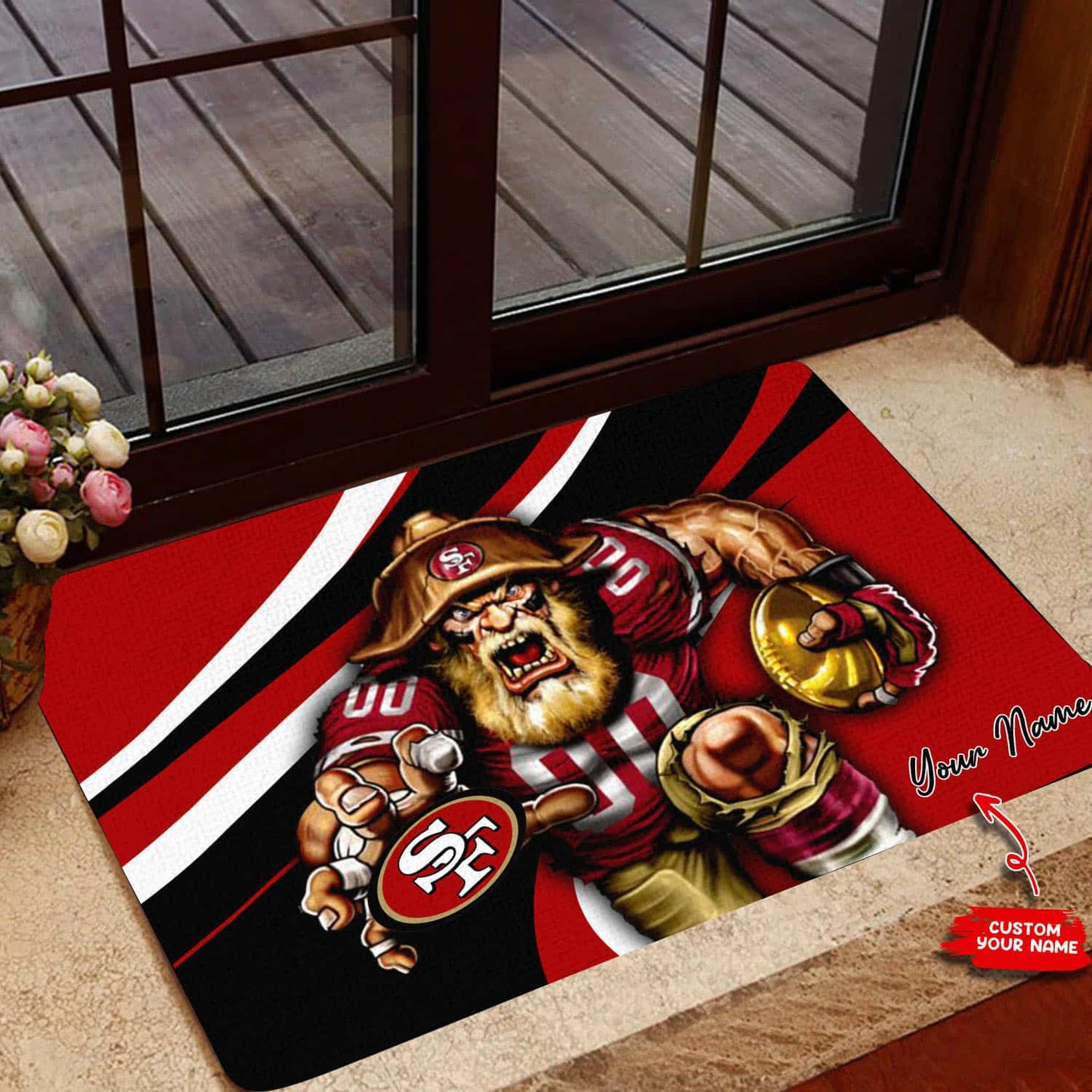 San Francisco 49ers Personalized Doormat BG114