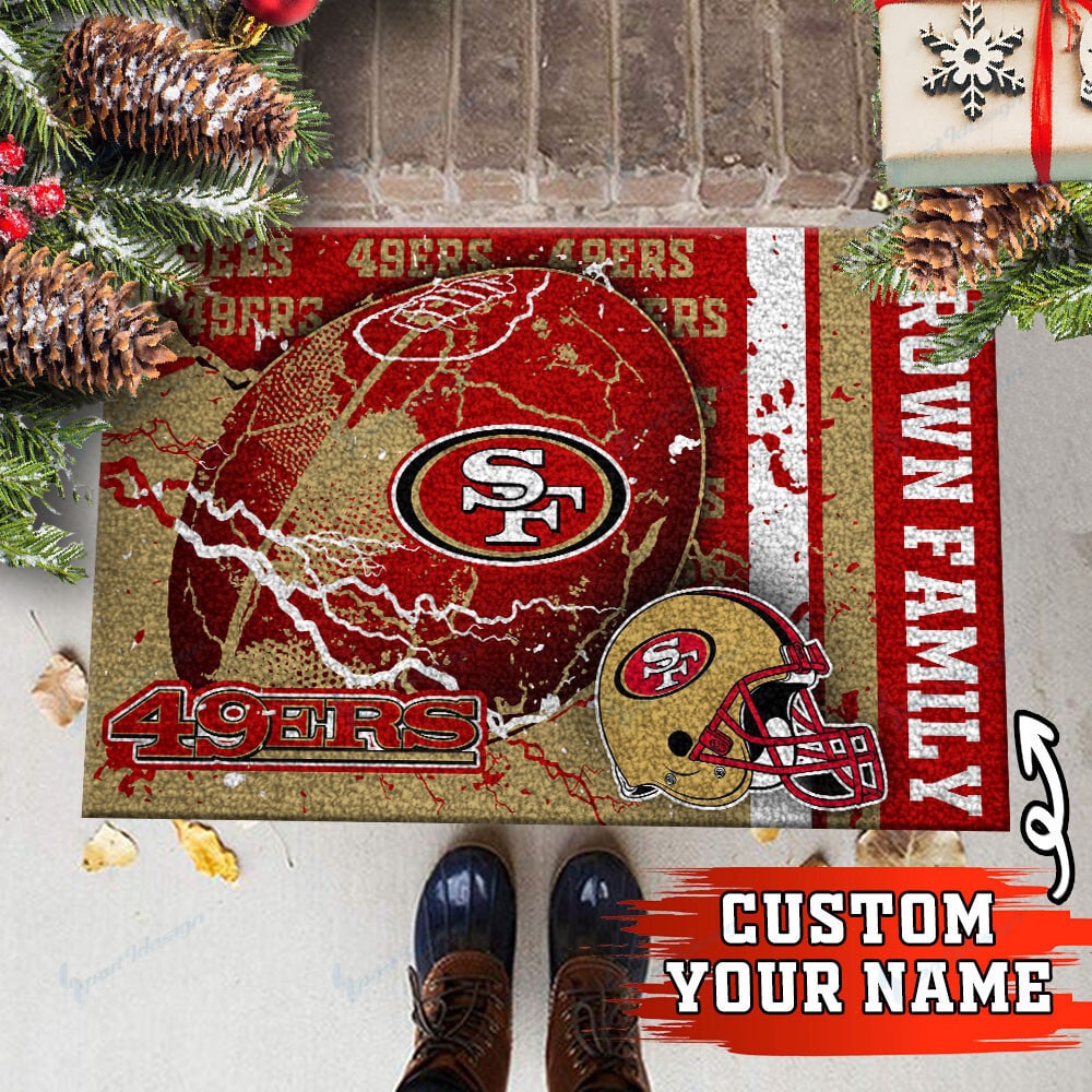 San Francisco 49ers Personalized Doormat BG27