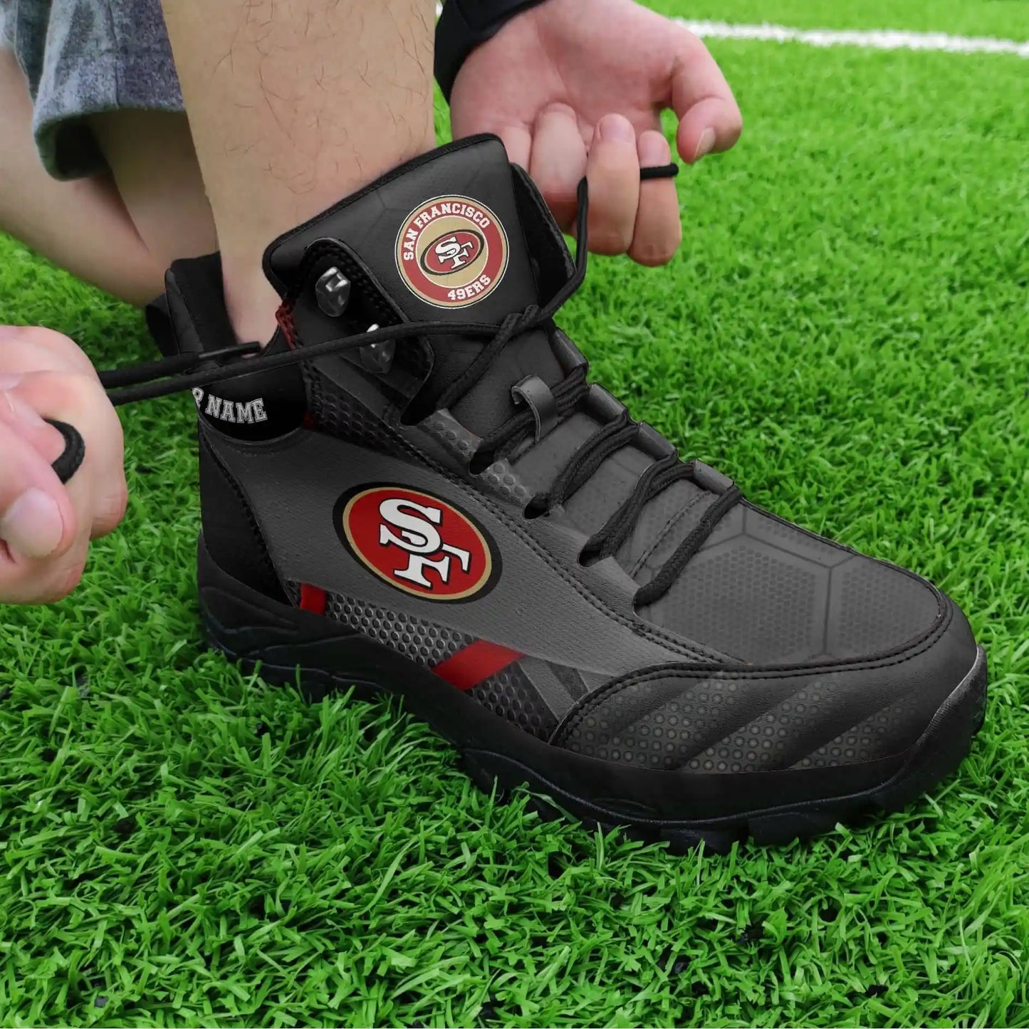 San Francisco 49ers Personalized Hiking Shoes 46