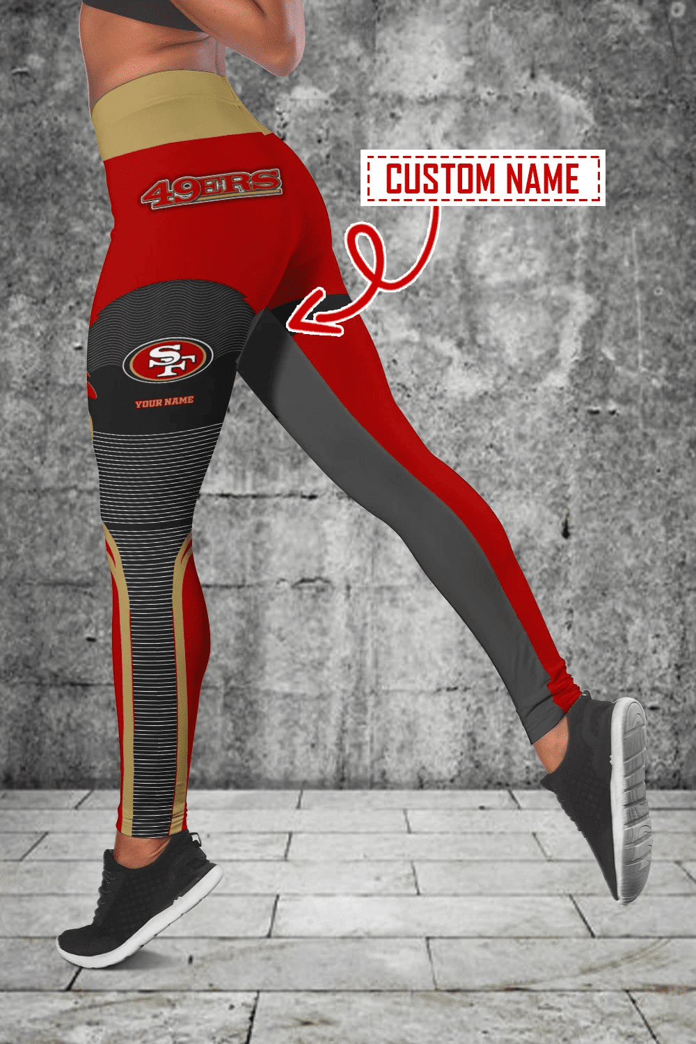 San Francisco 49ers Personalized Leggings And Tank Top BG97