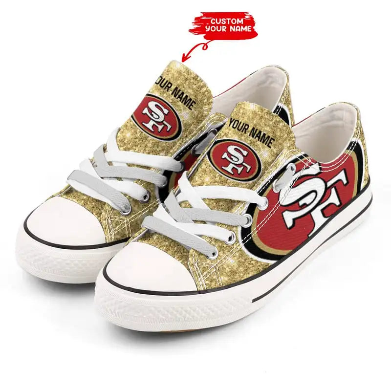 San Francisco 49ers Personalized New Low Top BG02