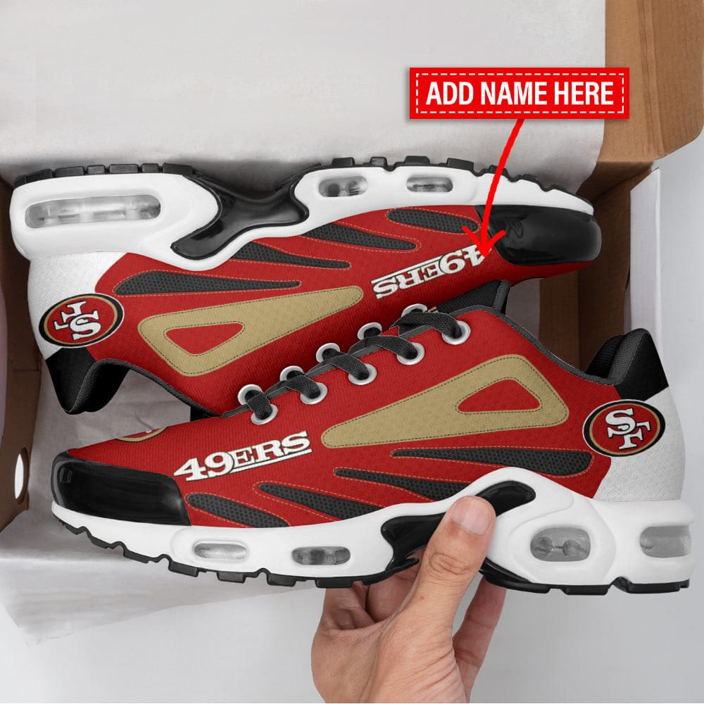 San Francisco 49ers Personalized Plus T-N Youth Sneakers BG129