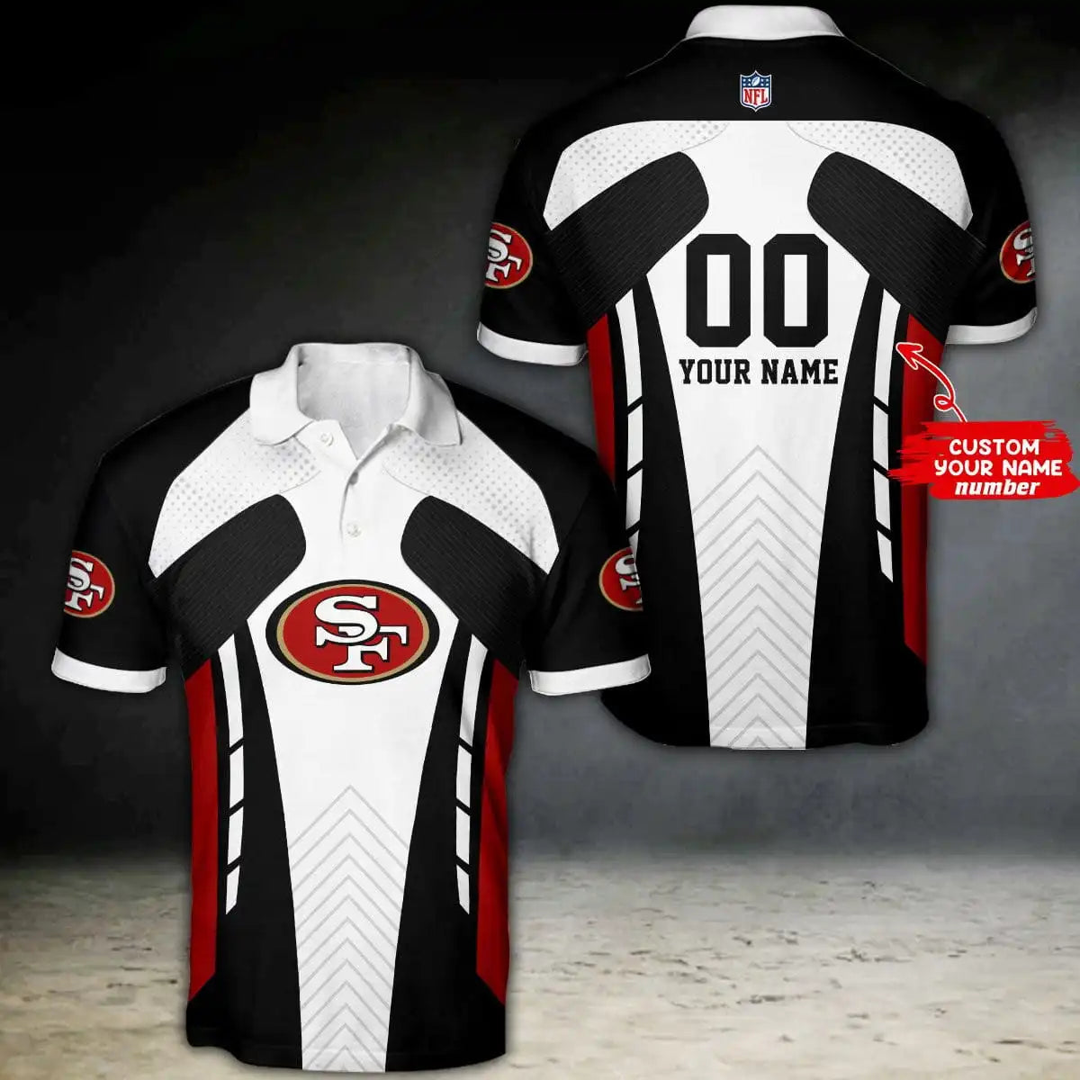 San Francisco 49ers Personalized Polo T-shirt BG15