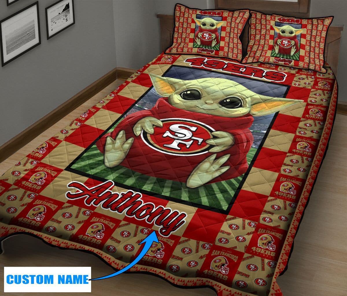 San Francisco 49ers Personalized Quilt Set BG54