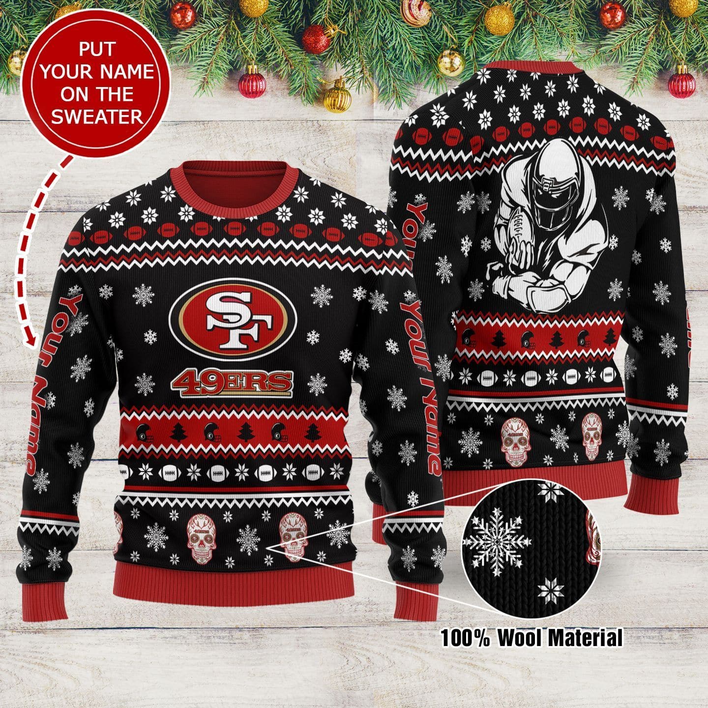 San Francisco 49ers Personalized Sweater 25
