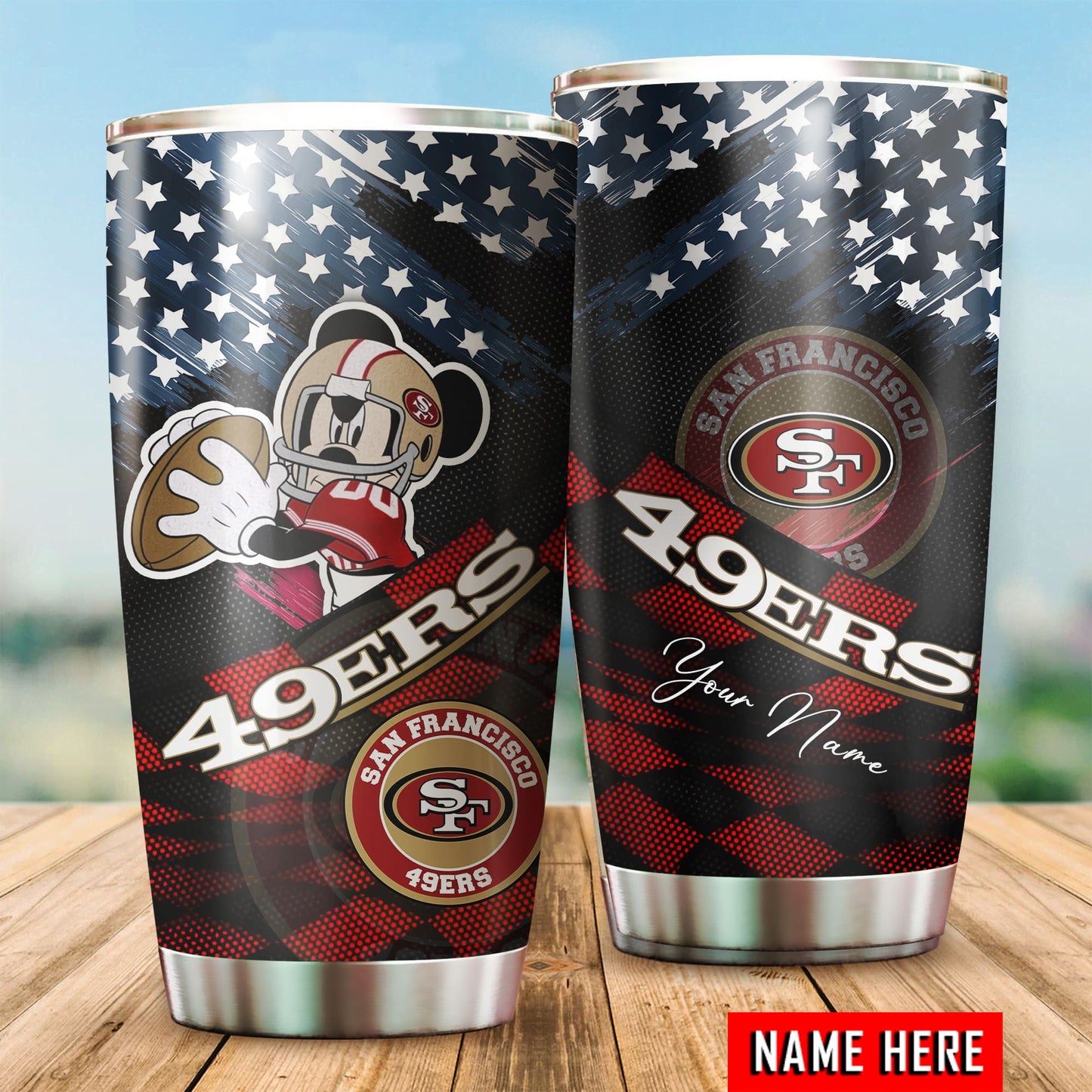 San Francisco 49ers Personalized Tumbler BG369