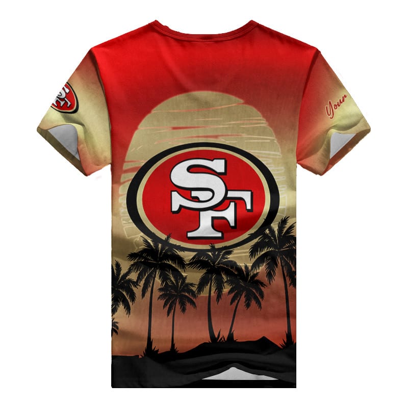 San Francisco 49ers Personalized V-neck Women T-shirt BG432
