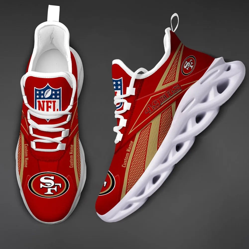San Francisco 49ers Personalized Yezy Running Sneakers SPD540