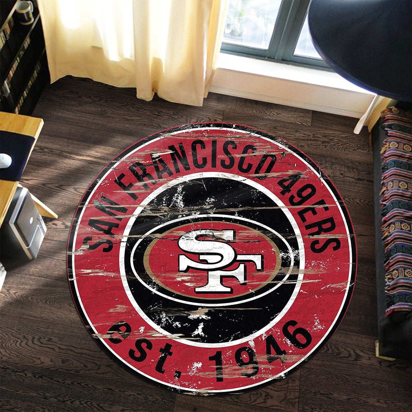 San Francisco 49ers Round Rug 188