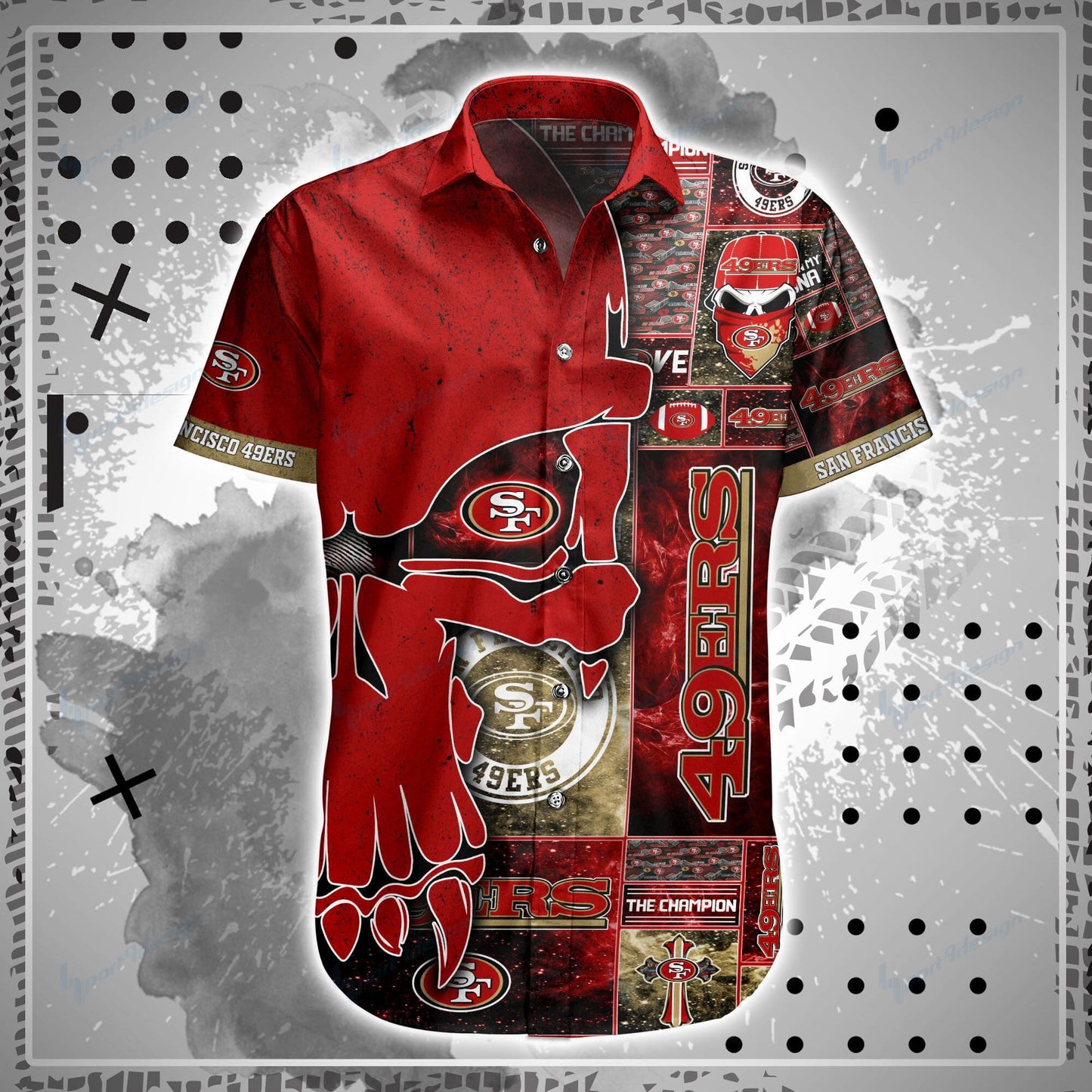 San Francisco 49ers Shirt and Shorts BG95