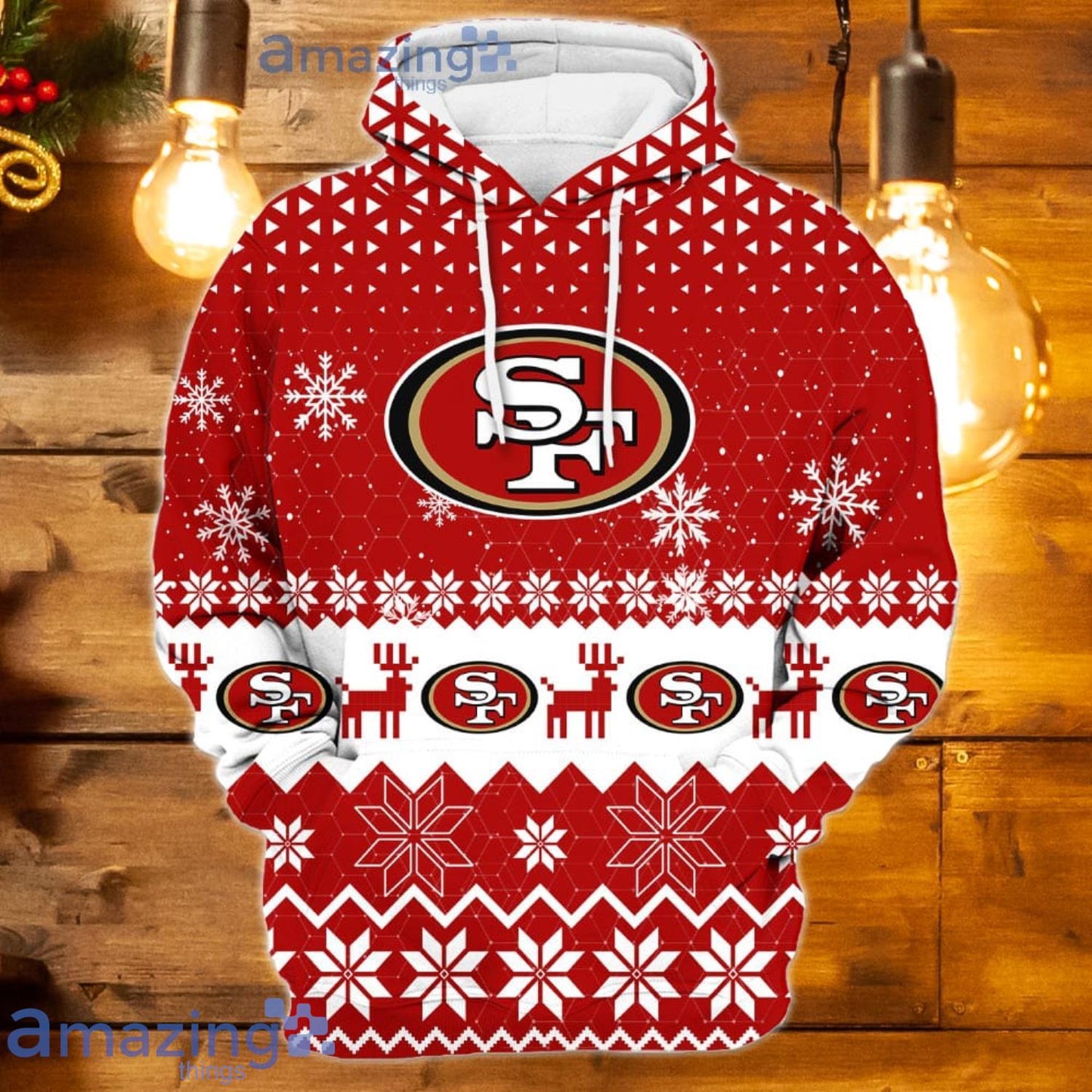 San Francisco 49ers Christmas Hoodie BBHD875