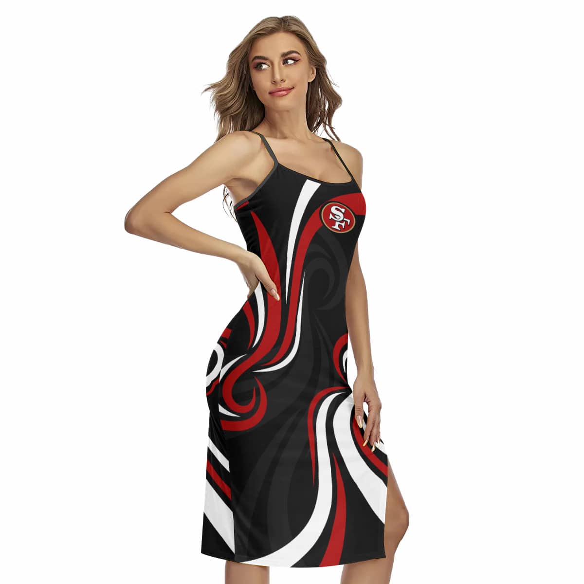 San Francisco 49ers Women’s Back Cross Cami Dress 41