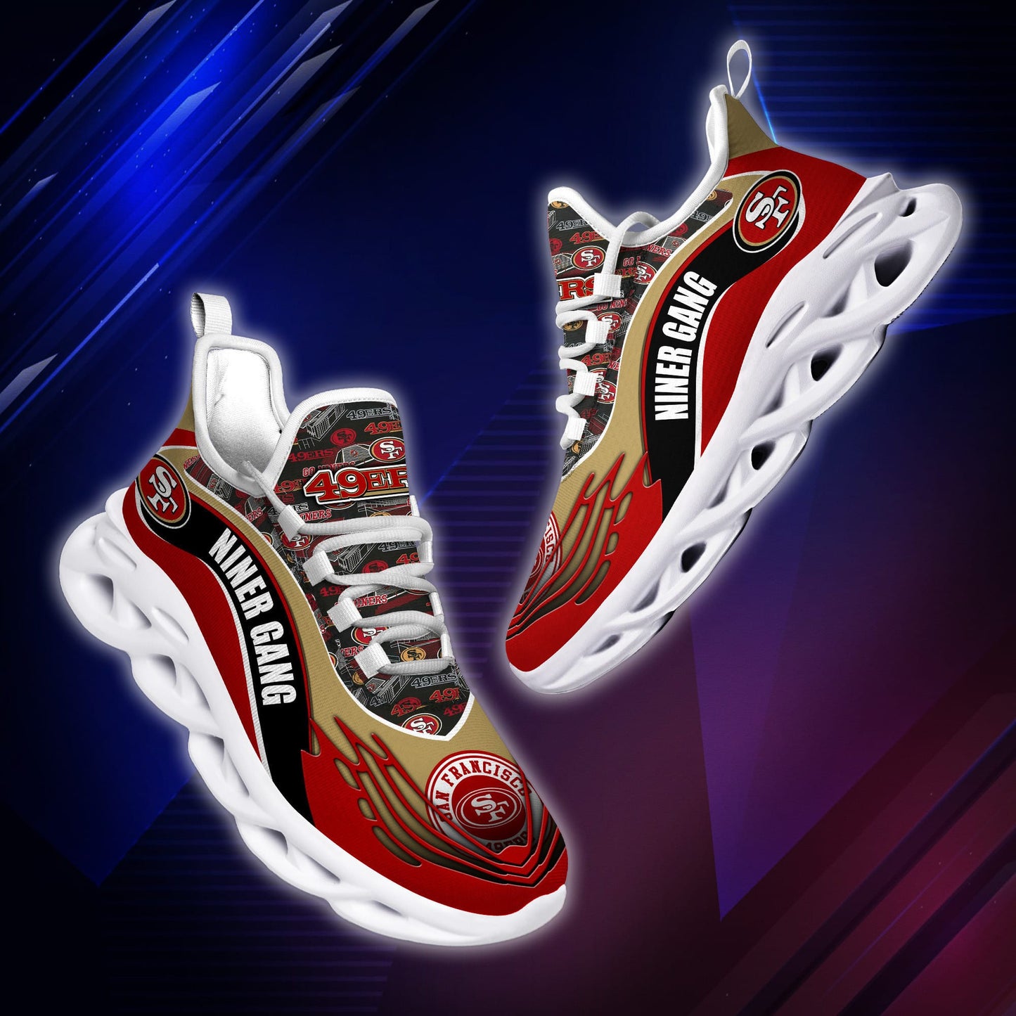 San Francisco 49ers Yezy Running Sneakers BB191