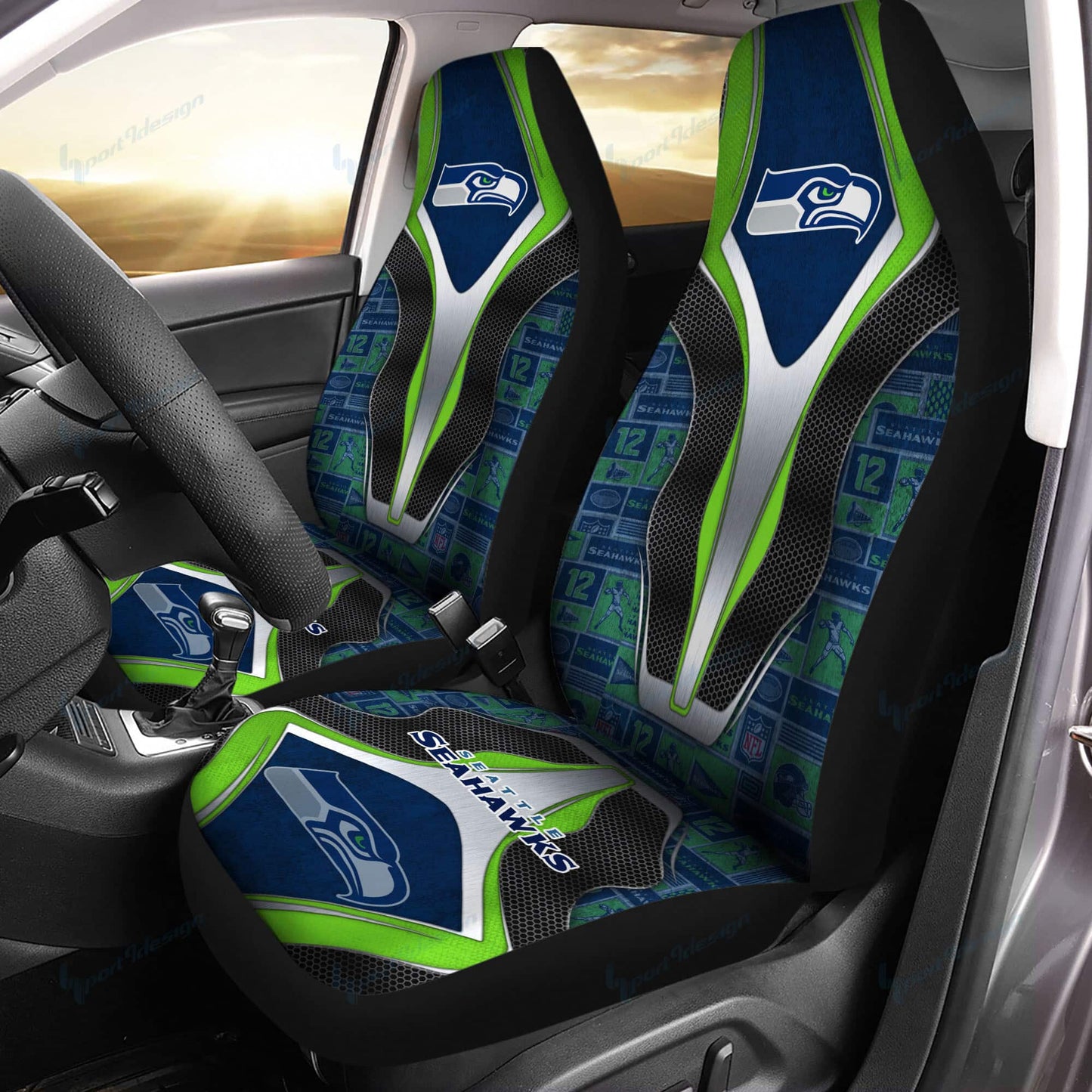 Seattle Seahawks Car Seat Covers BG51