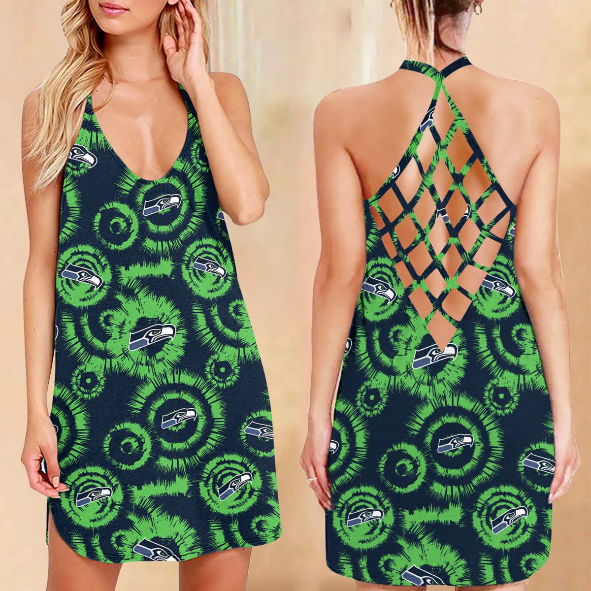 Seattle Seahawks Criss-Cross Dress 11