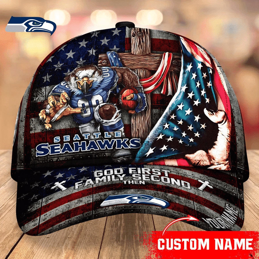 Seattle Seahawks Personalized Classic Cap BB351