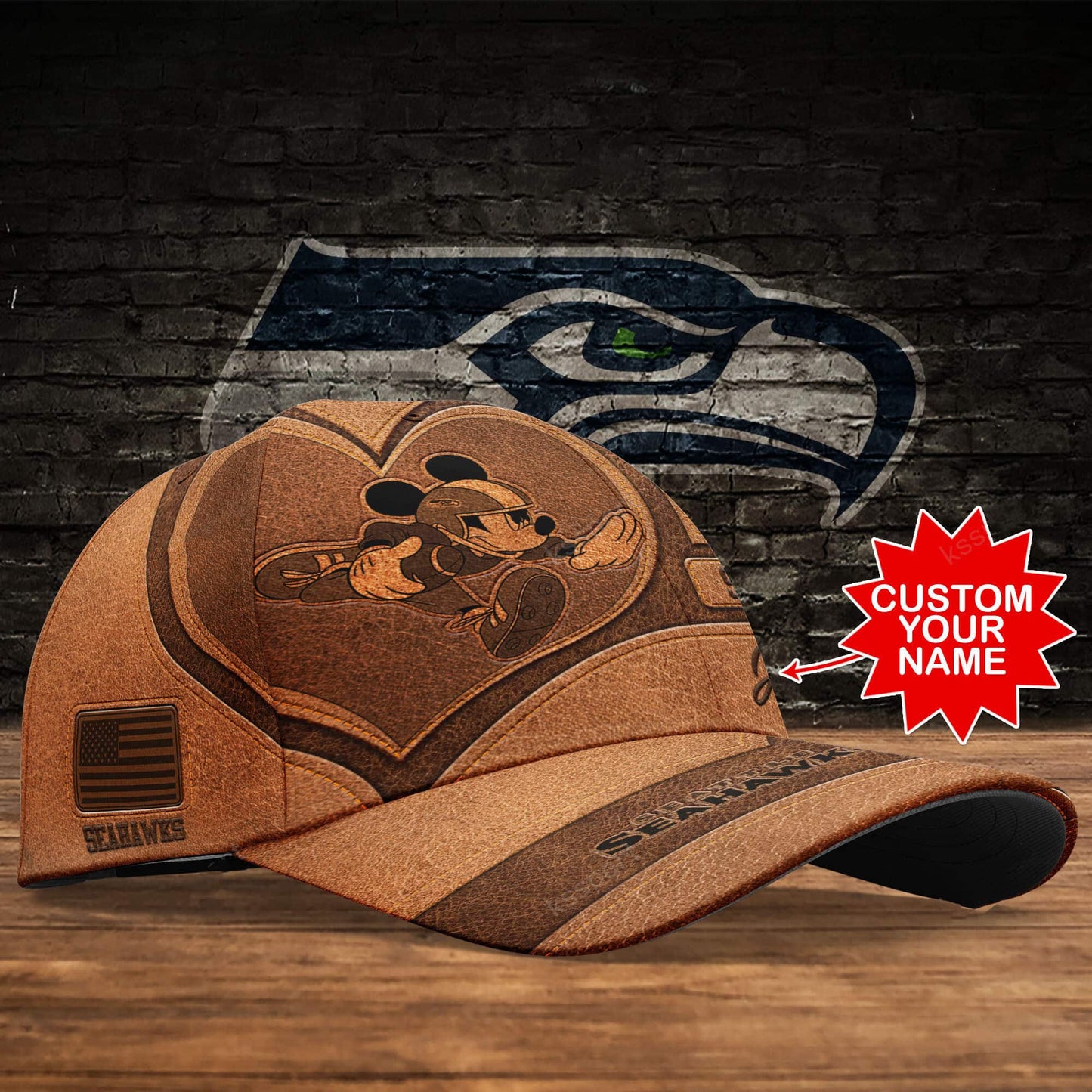 Seattle Seahawks Personalized Classic Cap BB509