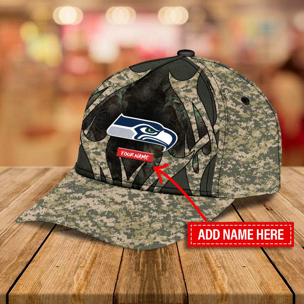 Seattle Seahawks Personalized Classic Cap BG963