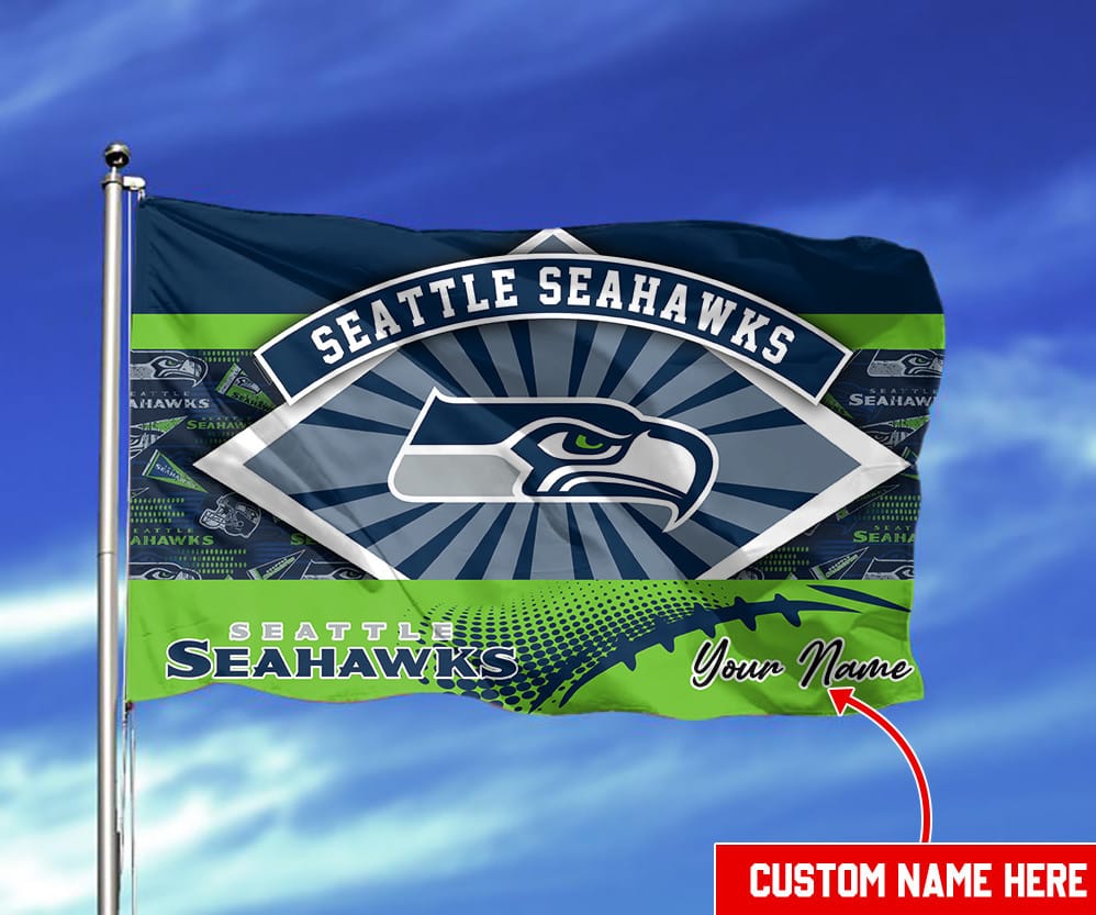 Seattle Seahawks Personalized Flag 355