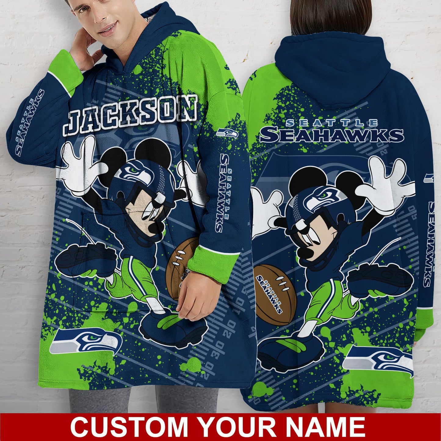 Seattle Seahawks Personalized Snug Hoodie BG38