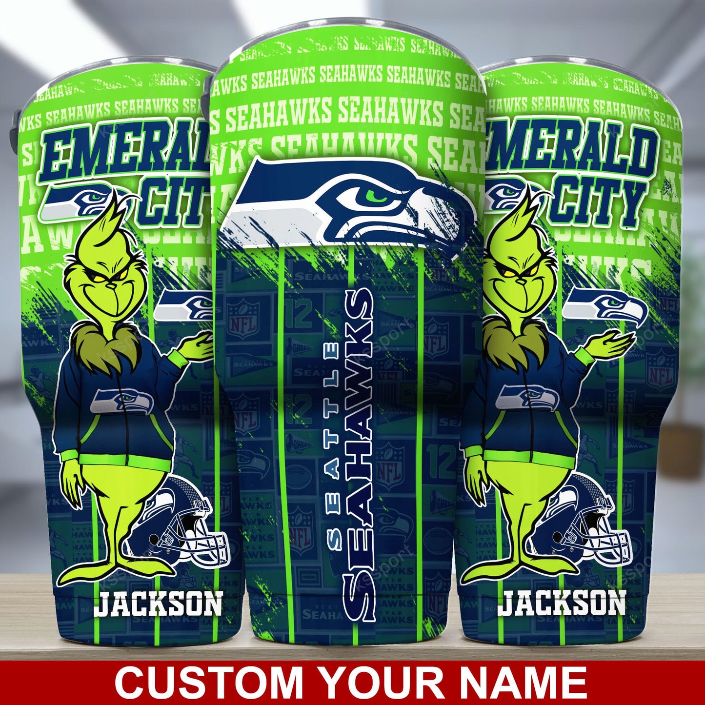 Seattle Seahawks Personalized Tumbler BG116