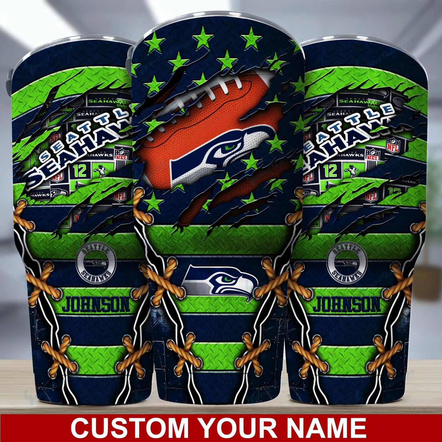 Seattle Seahawks Personalized Tumbler BG27