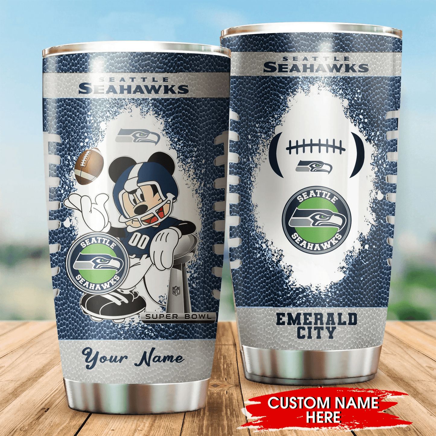 Seattle Seahawks Personalized Tumbler BG298