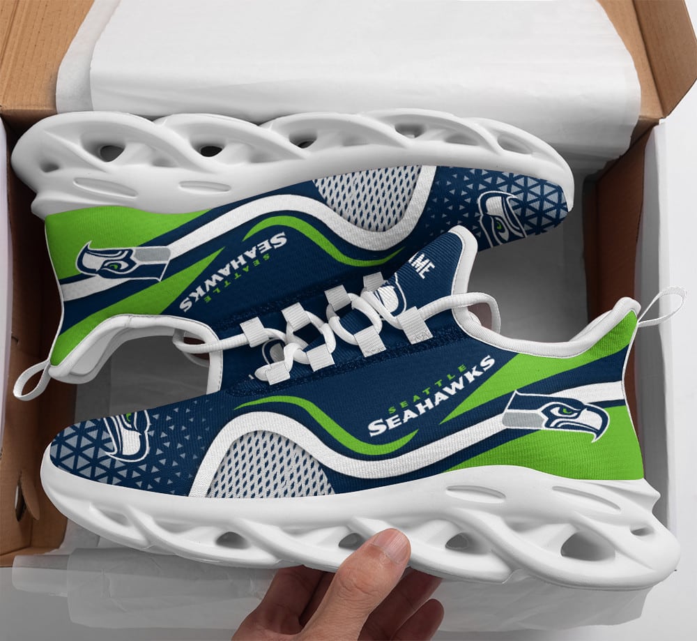 Seattle Seahawks Personalized Yezy Running Sneakers BG256