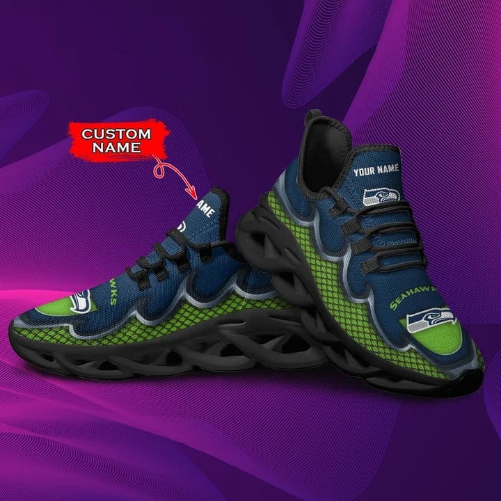 Seattle Seahawks Personalized Yezy Running Sneakers BG417