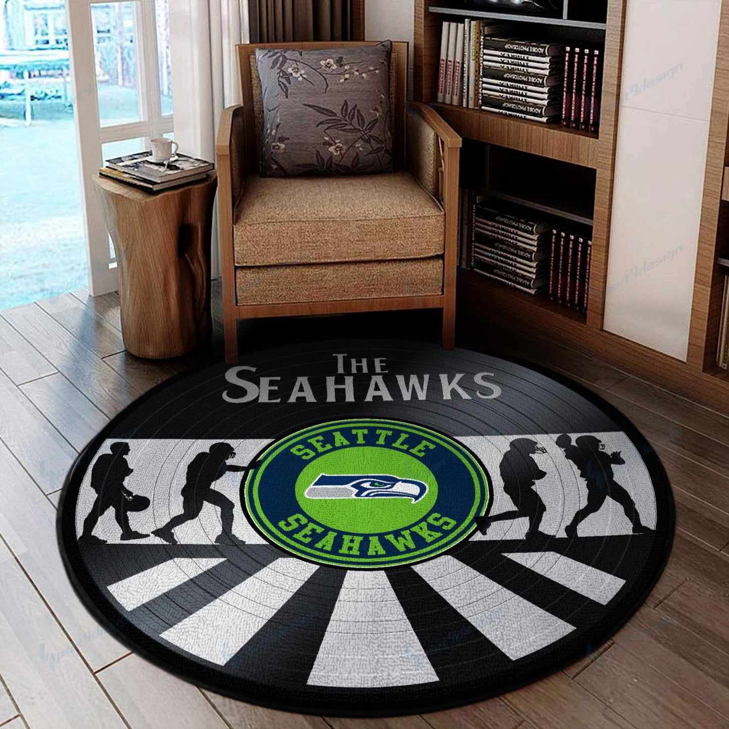 Seattle Seahawks Round Rug 111