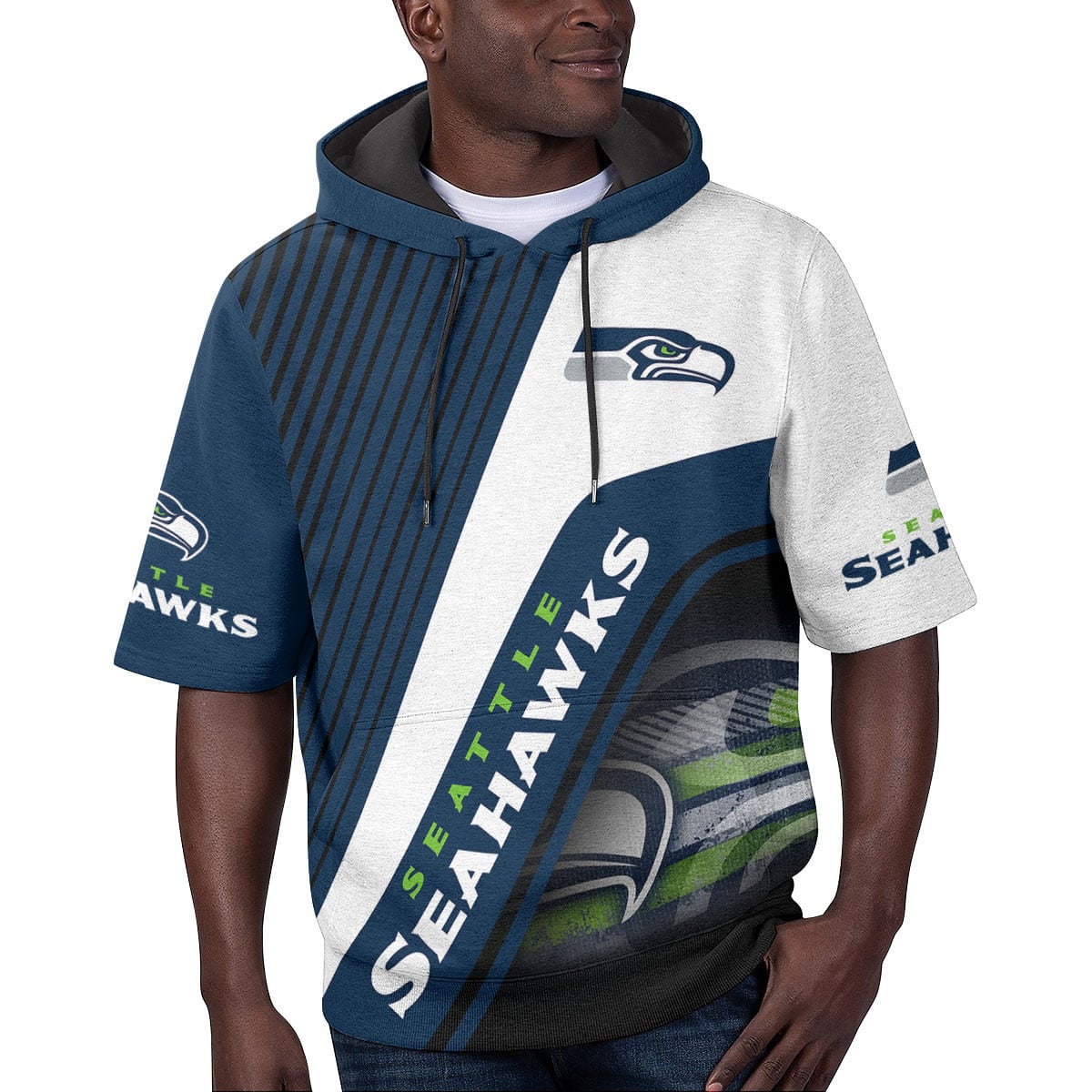 Seattle Seahawks Short Sleeve Hoodie BG50