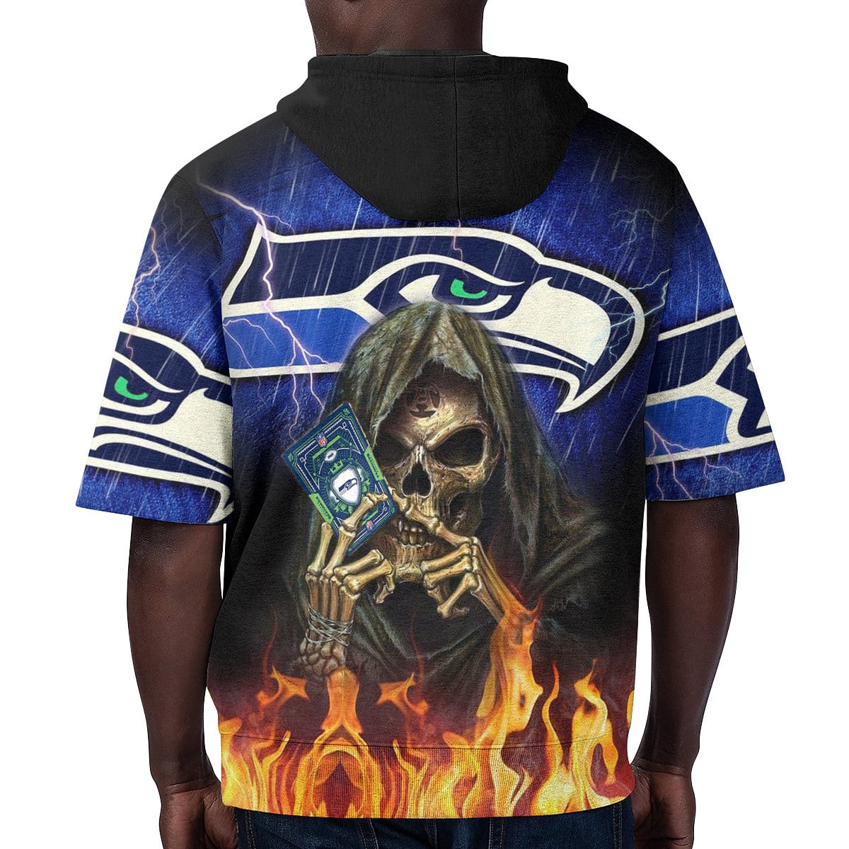 Seattle Seahawks Short Sleeve Hoodie BG69