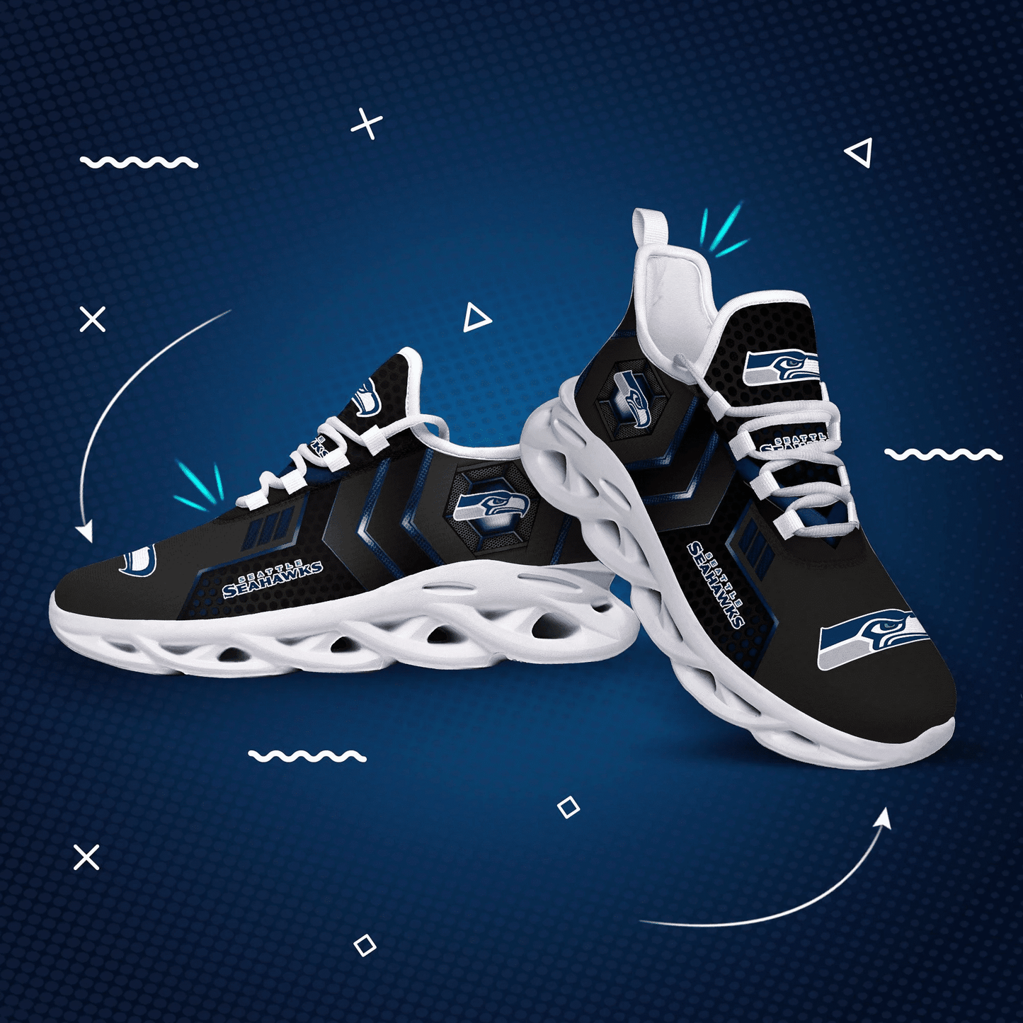 Seattle Seahawks Yezy Running Sneakers 192