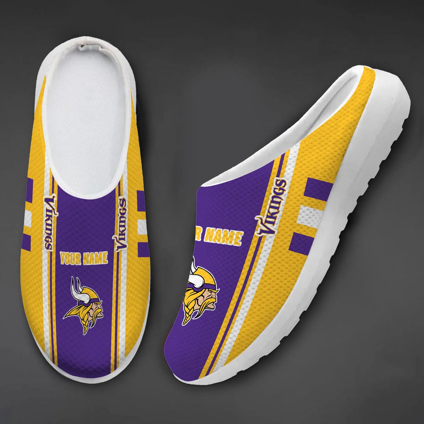 Minnesota Vikings Slip-on Half Shoes AZBTSHS000010